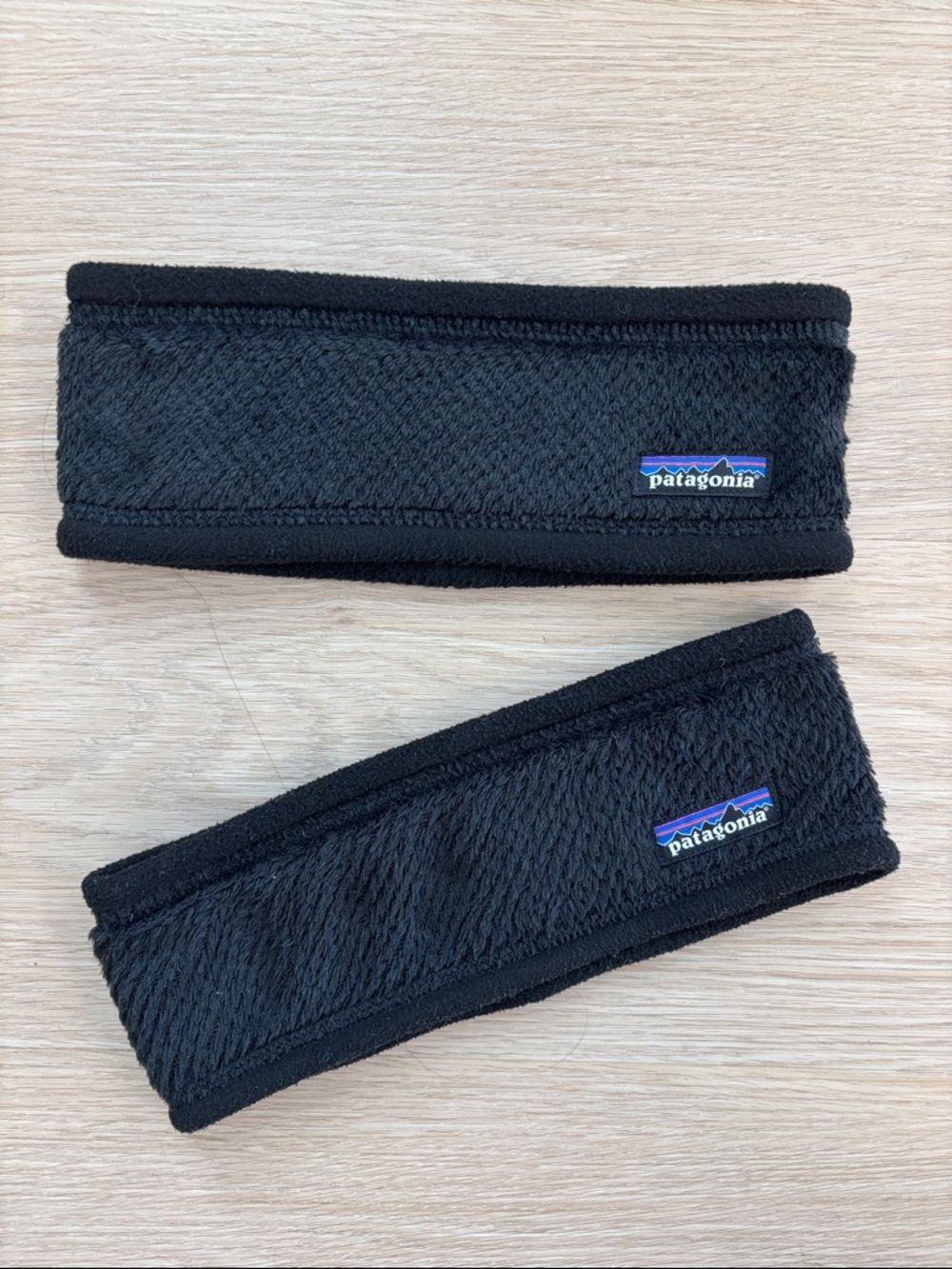 PATAGONIA Re-Tool Headbands x2 black earband head band ear band ear warmer